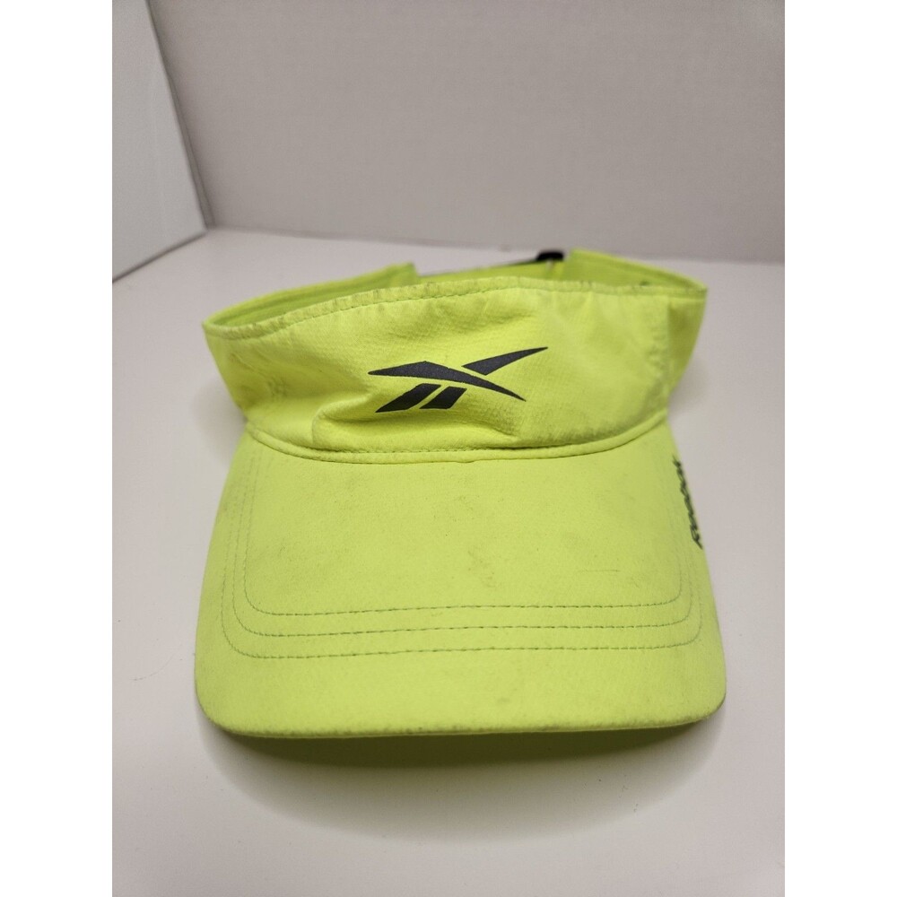 Reebok Hat Cap Strap Back Visor‎ Neon Green Logo Adjustable